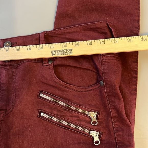 Torrid Jegging - Super Stretch Burgundy Red Women's Burgundy Jeans 16T - Picture 6 of 7